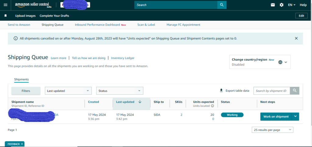 How to Create Shipment for AMAZON FBA